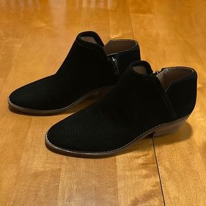 Lucy Brand textured suede bootie